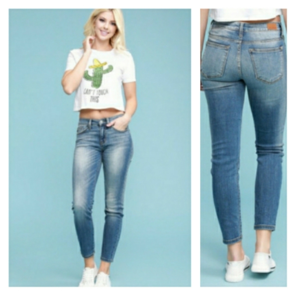 ♥️18W 20W 22W 24W Plus♥️Abbey Relaxed Vintage Wash - Picture 1 of 7